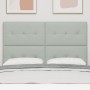Cabecero Botonera Terciopelo Gris Claro 140 cm de , Cabeceros y pies de cama - Ref: Foro24-3337828, Precio: 104,69 €, Descuen...