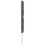 Cabecero con botones tapizados en terciopelo gris oscuro de 140 cm de , Cabeceros y pies de cama - Ref: Foro24-3337829, Preci...