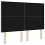 Cabecero con botones tapizados en terciopelo gris oscuro de 140 cm de , Cabeceros y pies de cama - Ref: Foro24-3337829, Preci...