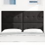 Cabezal Botonera Tapizada Negro 140 cm Terciopelo de , Cabeceros y pies de cama - Ref: Foro24-3337830, Precio: 104,69 €, Desc...