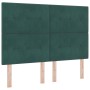 Cabecero Tapizado con Botones Verde Oscuro 160 cm Terciopelo de , Cabeceros y pies de cama - Ref: Foro24-3337844, Precio: 109...