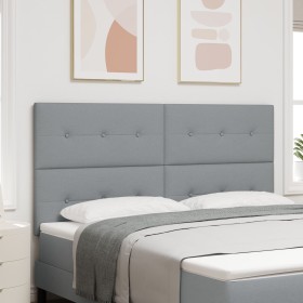 Cabezal Botonera Gris Claro 180 cm Tela de , Cabeceros y pies de cama - Ref: Foro24-3337847, Precio: 142,48 €, Descuento: %