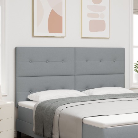 Cabezal Botonera Gris Claro 180 cm Tela de , Cabeceros y pies de cama - Ref: Foro24-3337847, Precio: 142,48 €, Descuento: %