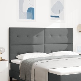 Cabezal con botones tapizado en gris oscuro de 180 cm de , Cabeceros y pies de cama - Ref: Foro24-3337848, Precio: 118,12 €, ...