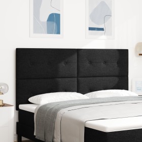 Cabecero Tapizado con Botones Negro 180 cm Tela de , Cabeceros y pies de cama - Ref: Foro24-3337849, Precio: 142,48 €, Descue...