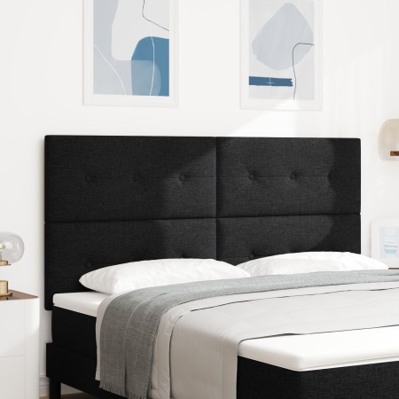 Cabecero Tapizado con Botones Negro 180 cm Tela de , Cabeceros y pies de cama - Ref: Foro24-3337849, Precio: 142,48 €, Descue...
