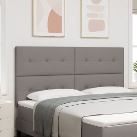Cabecero con botones acolchados color taupe de 180 cm en tela de , Cabeceros y pies de cama - Ref: Foro24-3337851, Precio: 11...