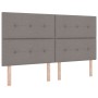 Cabecero con botones acolchados color taupe de 180 cm en tela de , Cabeceros y pies de cama - Ref: Foro24-3337851, Precio: 11...