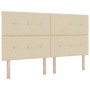 Cabecero acolchado con botones Crema 180 cm Tela de , Cabeceros y pies de cama - Ref: Foro24-3337852, Precio: 120,58 €, Descu...