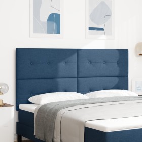 Cabecero Tapizado con Botones Azul 180 cm Tela de , Cabeceros y pies de cama - Ref: Foro24-3337853, Precio: 143,36 €, Descuen...