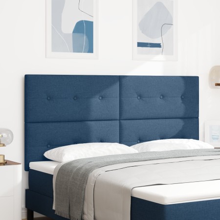 Cabecero Tapizado con Botones Azul 180 cm Tela de , Cabeceros y pies de cama - Ref: Foro24-3337853, Precio: 143,36 €, Descuen...