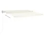 Toldo manual retráctil con postes crema 4,5x3,5 m de vidaXL, Toldos - Ref: Foro24-3070037, Precio: 478,74 €, Descuento: %