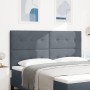 Cabecera con botones acolchados en gris oscuro de 180 cm de terciopelo de , Cabeceros y pies de cama - Ref: Foro24-3337855, P...
