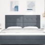 Cabecera con botones acolchados en gris oscuro de 180 cm de terciopelo de , Cabeceros y pies de cama - Ref: Foro24-3337855, P...