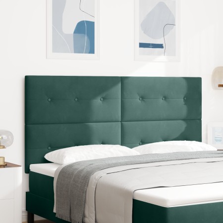 Cabecero Botones Tapizado Verde Oscuro 180 cm Terciopelo de , Cabeceros y pies de cama - Ref: Foro24-3337857, Precio: 118,04 ...