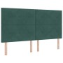 Cabecero Botones Tapizado Verde Oscuro 180 cm Terciopelo de , Cabeceros y pies de cama - Ref: Foro24-3337857, Precio: 118,04 ...