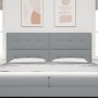 Cabecera Botonada Gris Claro 200 cm Tela de , Cabeceros y pies de cama - Ref: Foro24-3337860, Precio: 150,66 €, Descuento: %