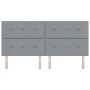Cabecera Botonada Gris Claro 200 cm Tela de , Cabeceros y pies de cama - Ref: Foro24-3337860, Precio: 150,66 €, Descuento: %