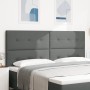 Cabecero de capitoné gris oscuro de 200 cm en tela de , Cabeceros y pies de cama - Ref: Foro24-3337861, Precio: 124,87 €, Des...
