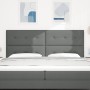 Cabecero de capitoné gris oscuro de 200 cm en tela de , Cabeceros y pies de cama - Ref: Foro24-3337861, Precio: 124,87 €, Des...