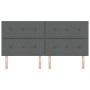 Cabecero de capitoné gris oscuro de 200 cm en tela de , Cabeceros y pies de cama - Ref: Foro24-3337861, Precio: 124,87 €, Des...