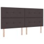 Cabecero Acolchado con Botones Marrón Oscuro 200 cm Tela de , Cabeceros y pies de cama - Ref: Foro24-3337863, Precio: 150,66 ...