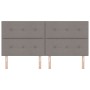 Cabecera con botones acolchados taupe 200 cm tela de , Cabeceros y pies de cama - Ref: Foro24-3337864, Precio: 150,66 €, Desc...