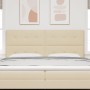 Cabecero con botonadura en crema de 200 cm en tela de , Cabeceros y pies de cama - Ref: Foro24-3337865, Precio: 124,87 €, Des...