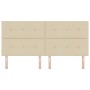 Cabecero con botonadura en crema de 200 cm en tela de , Cabeceros y pies de cama - Ref: Foro24-3337865, Precio: 124,87 €, Des...