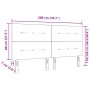 Cabecero con botonadura en crema de 200 cm en tela de , Cabeceros y pies de cama - Ref: Foro24-3337865, Precio: 124,87 €, Des...