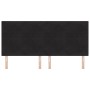Cabecero con botones acolchados negro de 200 cm de terciopelo de , Cabeceros y pies de cama - Ref: Foro24-3337869, Precio: 12...