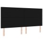 Cabecero con botones acolchados negro de 200 cm de terciopelo de , Cabeceros y pies de cama - Ref: Foro24-3337869, Precio: 12...