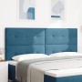 Cabezal con botones acolchonados en terciopelo azul oscuro de 200 cm de , Cabeceros y pies de cama - Ref: Foro24-3337871, Pre...