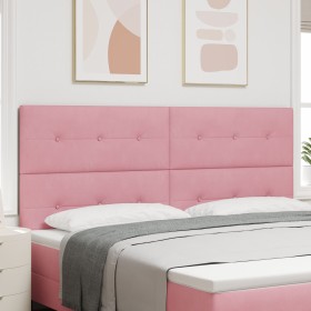 Cabezal con botones acolchados Rosa 200 cm de Terciopelo de , Cabeceros y pies de cama - Ref: Foro24-3337872, Precio: 150,57 ...