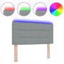 Cabecero con LED Gris Claro Tela 80 cm Estructura de Cama de , Cabeceros y pies de cama - Ref: Foro24-3337964, Precio: 60,04 ...
