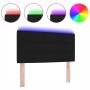 Cabecera LED Diseño de Líneas Negra 80 cm Tela de , Cabeceros y pies de cama - Ref: Foro24-3337966, Precio: 60,04 €, Descuent...