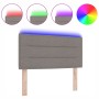 Cabecero LED Diseño Líneas Taupe 90 cm Tela de , Cabeceros y pies de cama - Ref: Foro24-3337975, Precio: 62,10 €, Descuento: %