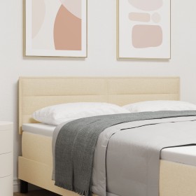 Cabecera Diseño de Líneas Crema 72 cm Tela de , Cabeceros y pies de cama - Ref: Foro24-3337990, Precio: 72,66 €, Descuento: %