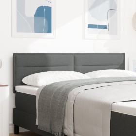 Cabecero Diseño Líneas Gris Oscuro 80 cm Tela de , Cabeceros y pies de cama - Ref: Foro24-3337993, Precio: 75,75 €, Descuento: %