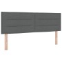 Cabecero Diseño Líneas Gris Oscuro 80 cm Tela de , Cabeceros y pies de cama - Ref: Foro24-3337993, Precio: 75,75 €, Descuento: %