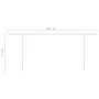 Toldo retráctil manual con LED gris antracita 6x3,5 m de vidaXL, Toldos - Ref: Foro24-3070084, Precio: 894,03 €, Descuento: %
