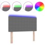 Cabecero LED Diseño Sencillo Gris Claro 80 cm Tela de Pana de , Cabeceros y pies de cama - Ref: Foro24-3338013, Precio: 43,52...