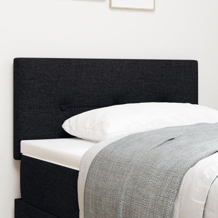 Cabecero LED con botones capitonados negro de 90 cm de tela de , Cabeceros y pies de cama - Ref: Foro24-3338098, Precio: 61,4...