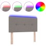 Cabecera LED con botones tapizada en taupe de 90 cm de , Cabeceros y pies de cama - Ref: Foro24-3338100, Precio: 61,43 €, Des...