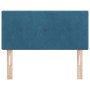 Cabecero LED Acolchado con botones Azul Oscuro 90 cm Terciopelo de , Cabeceros y pies de cama - Ref: Foro24-3338107, Precio: ...