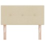 Cabecero LED Tapizado con Botones Crema 100 cm de Tela de , Cabeceros y pies de cama - Ref: Foro24-3338114, Precio: 63,43 €, ...