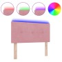 Cabecera LED Acolchada con Botones Rosa 100 cm Terciopelo de , Cabeceros y pies de cama - Ref: Foro24-3338121, Precio: 63,40 ...