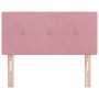 Cabecera LED Acolchada con Botones Rosa 100 cm Terciopelo de , Cabeceros y pies de cama - Ref: Foro24-3338121, Precio: 63,40 ...