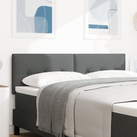 Cabecero LED botones tapizados gris oscuro 80 cm tela de , Cabeceros y pies de cama - Ref: Foro24-3338136, Precio: 73,48 €, D...