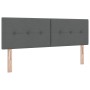 Cabecero LED botones tapizados gris oscuro 80 cm tela de , Cabeceros y pies de cama - Ref: Foro24-3338136, Precio: 73,48 €, D...